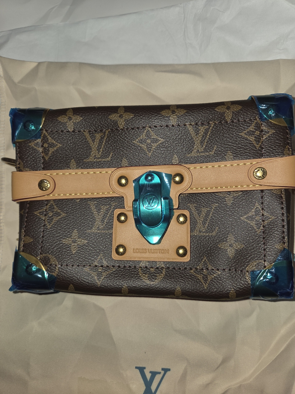 Brown Monogram Petite Trunk Crossbody Bag